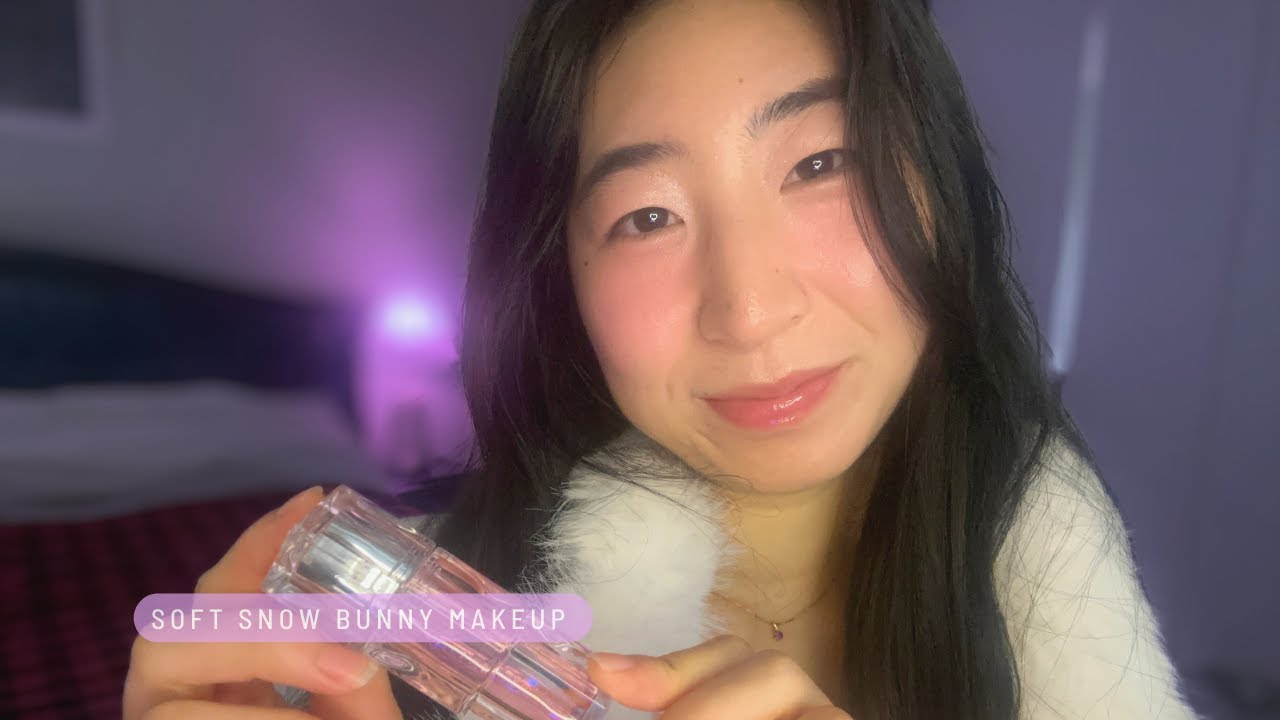 Soft Snow Bunny Makeup ❄️ 🐰 ASMR