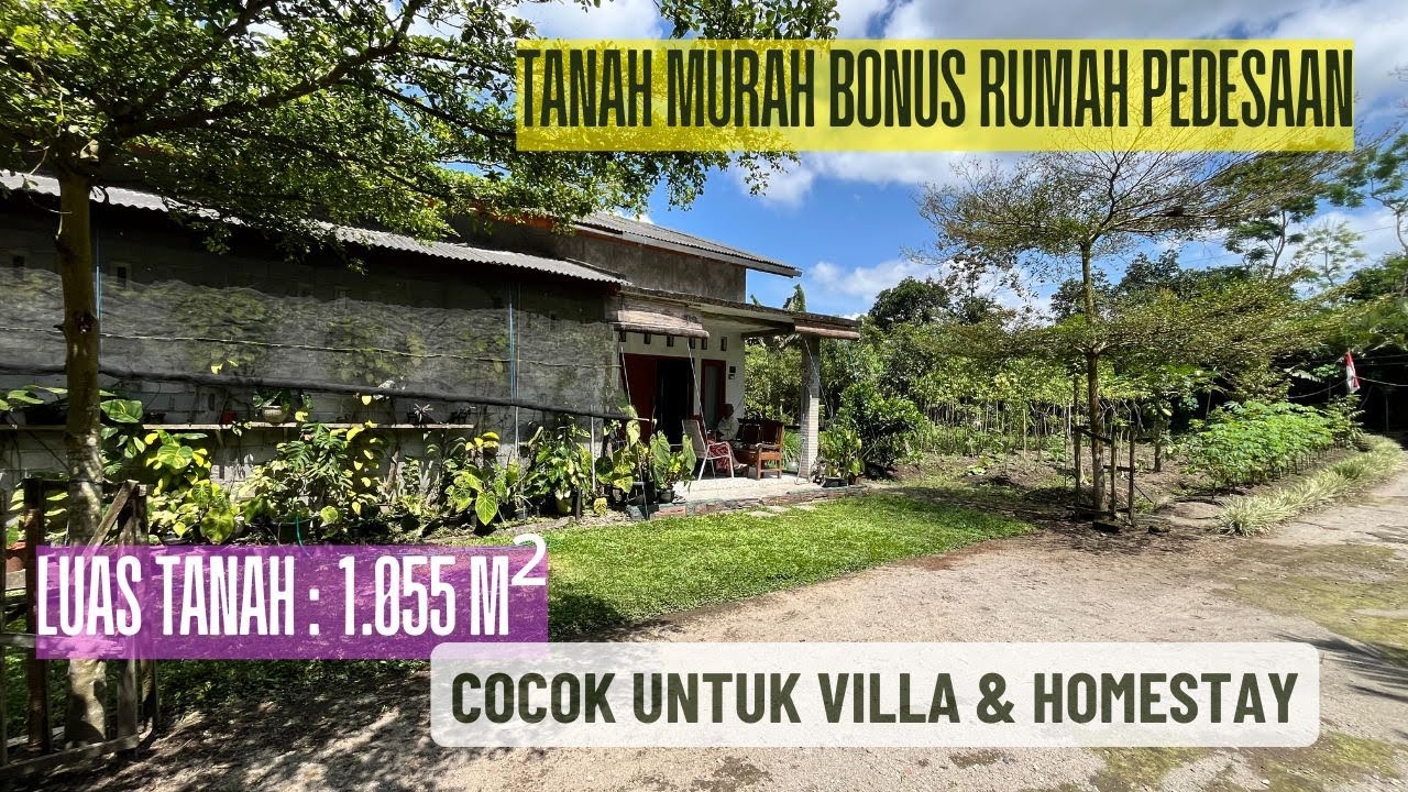 Dijual Tanah Murah Jogja + Rumah Layak Huni di Turi Sleman Cocok Untuk Villa & Homestay| SB EPS471