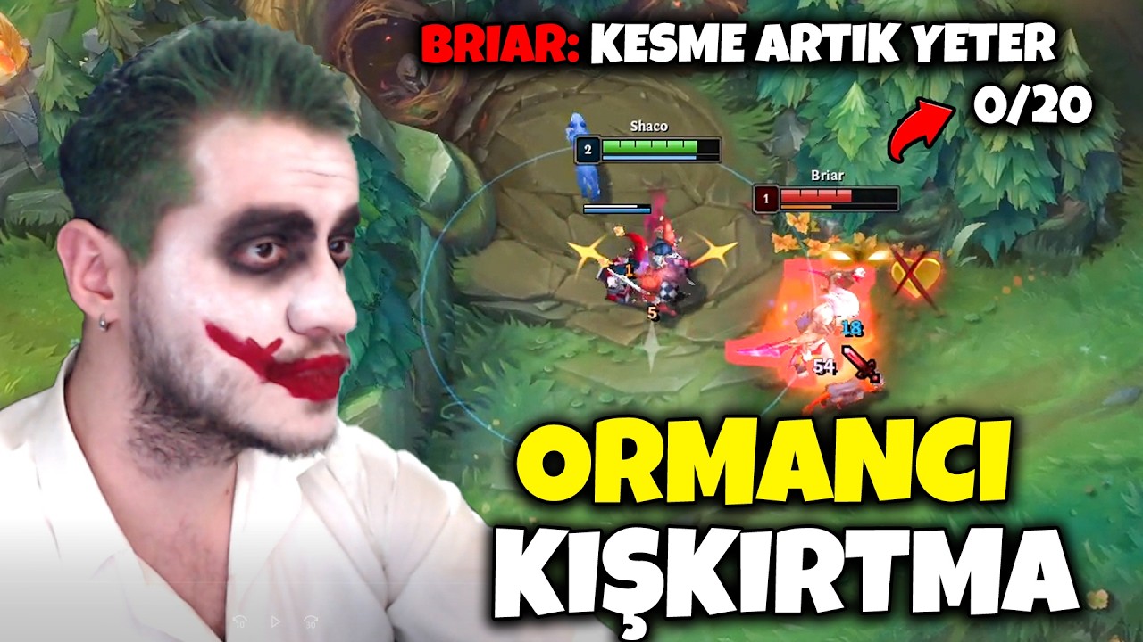 Joker Makyajı ile Karşı Ormancıyı 20 Kere Kesip Kışkırttım 🤡