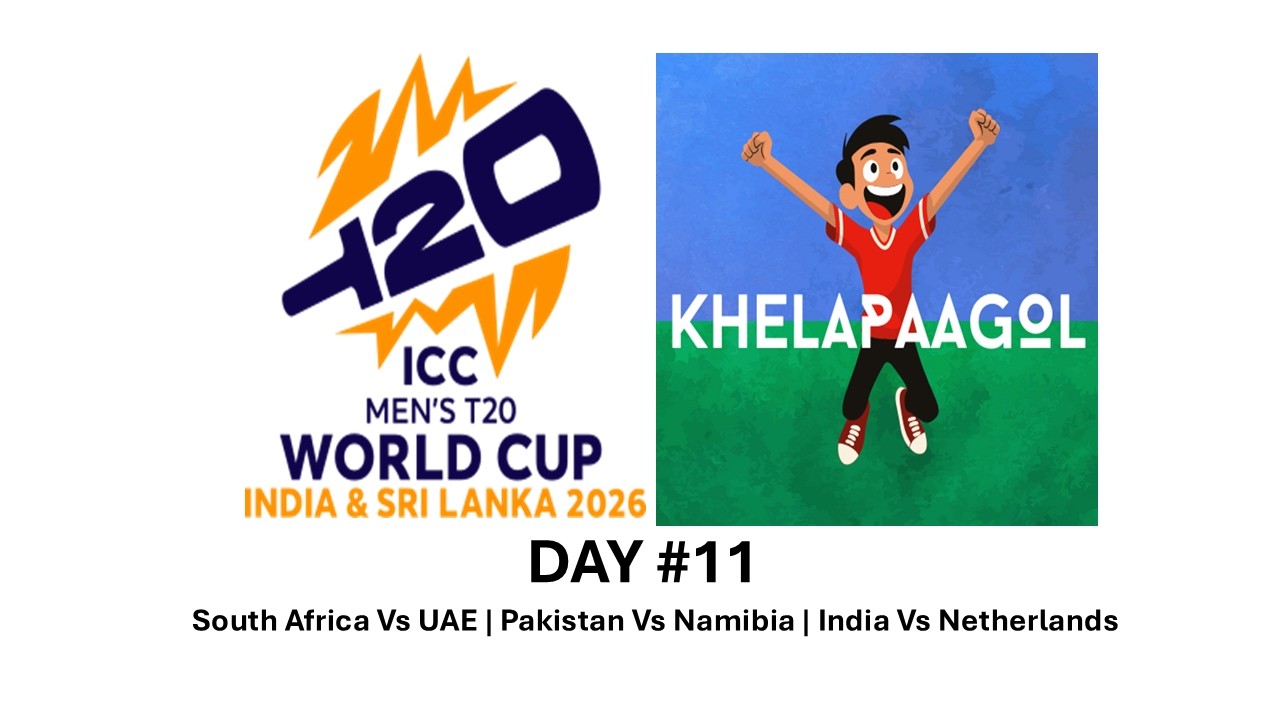 DAY 11: ICC T20 WORLD CUP South Africa Vs UAE | Pakistan Vs Namibia | India Vs Netherlands