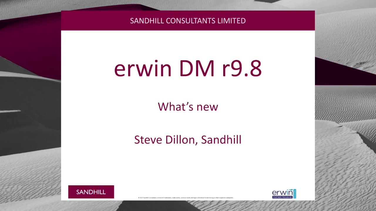 erwin Data Modeler r9.8 - What's New?