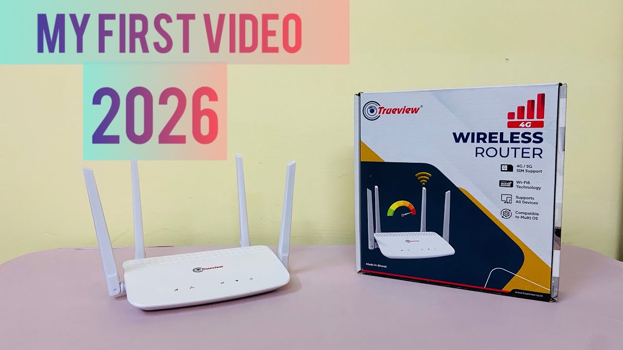 4G LTE ROUTER | TRUEVIEW BRAND | UNBOXING | REVIEW | SPEED TEST #TAMIL #2026 #FIRST VIDEO 