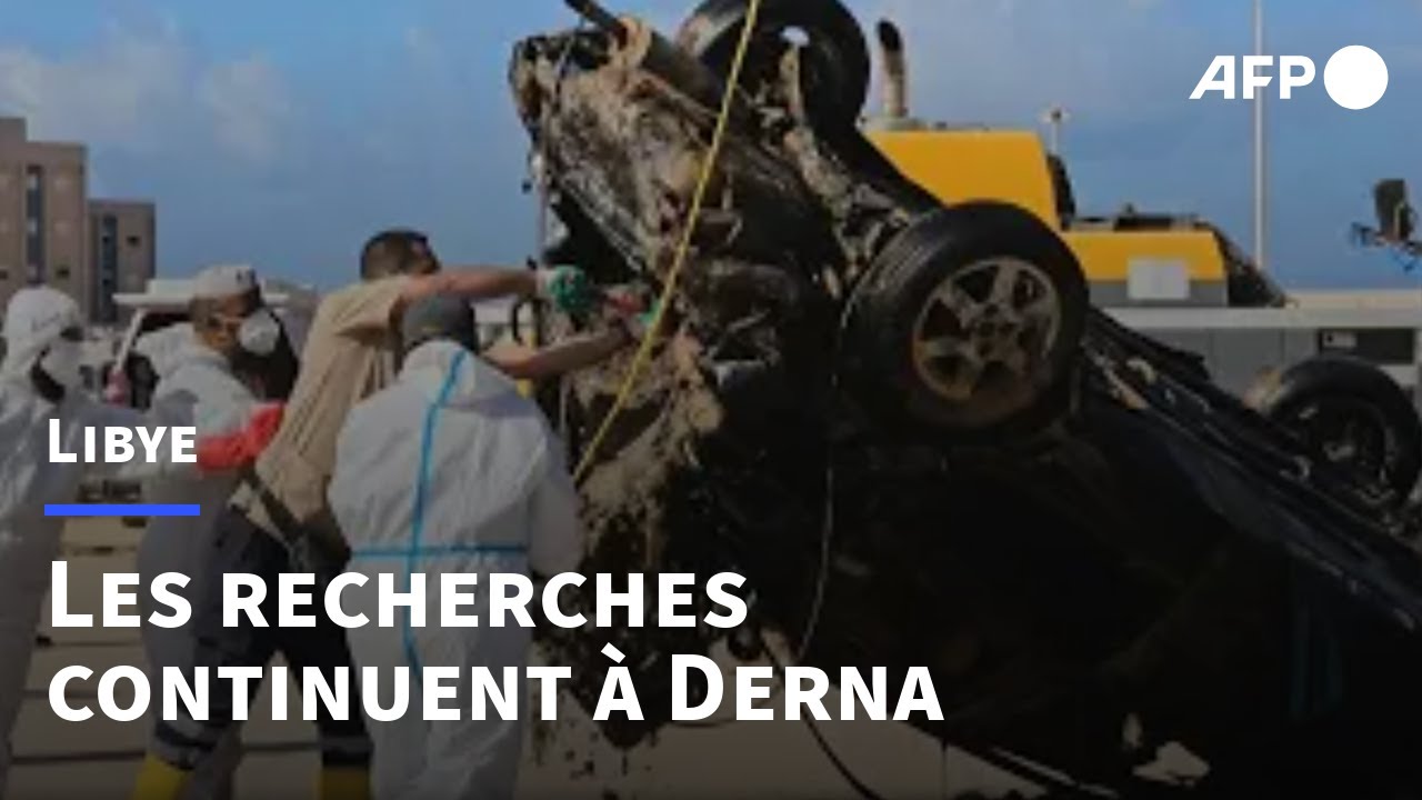 Libye: les opérations de recherche et de déblayage se poursuivent à Derna | AFP