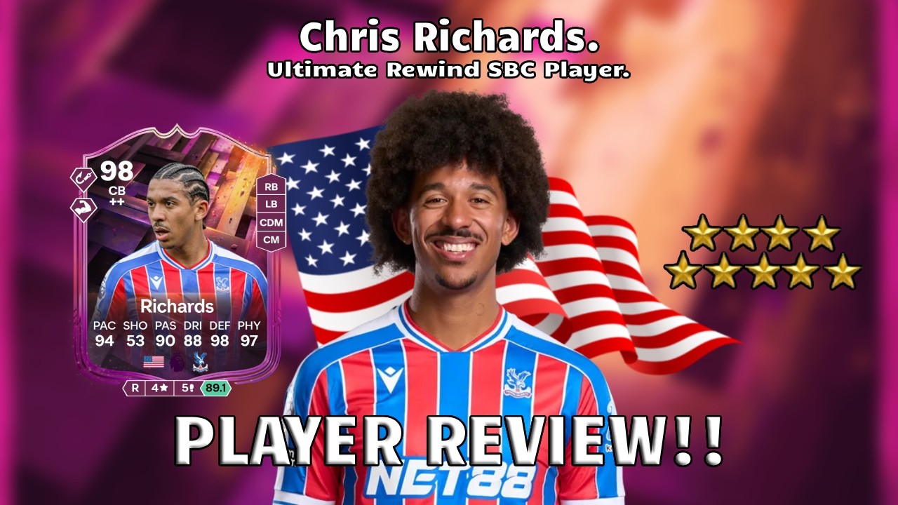 ⭐🧱 Обзор Криса Ричардса с рейтингом 98! Игрок из испытания Ultimate Rewind SBC! 🧱🔥. FC 26 Ultimat...