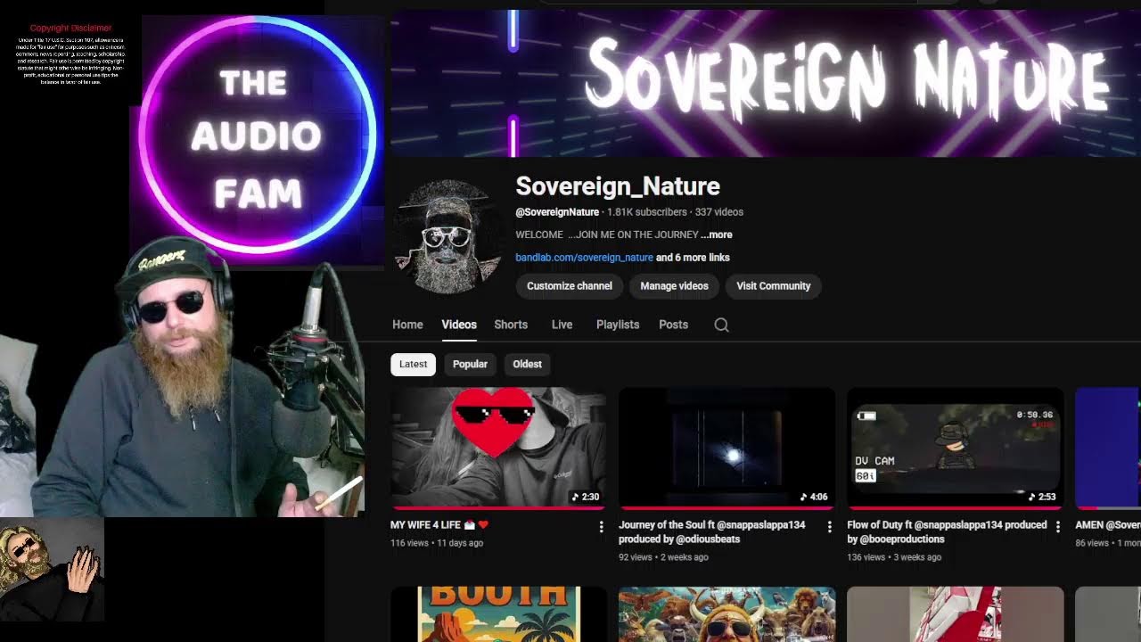 LIVE MUSIC REVIEW SHOW AND PODCAST @THEAUDIOFAM @SOVEREIGN_NATURE
