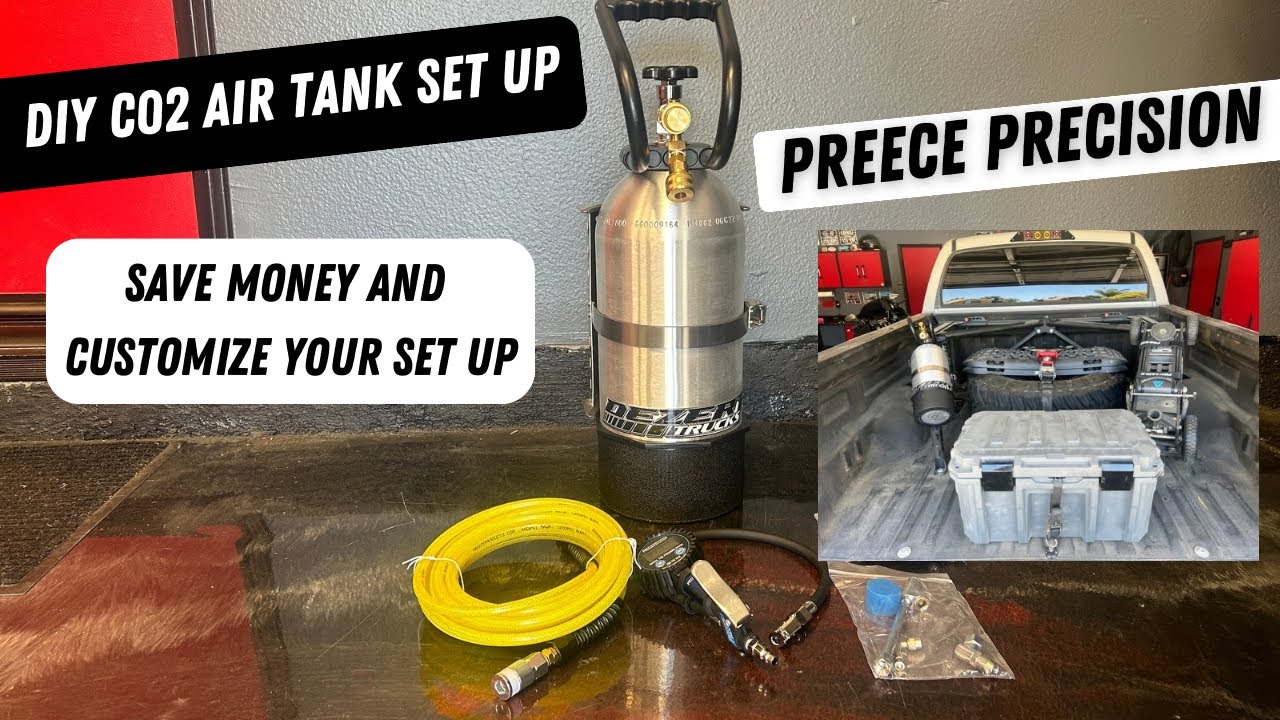 Preece Precision C02 tank, DIY air management, prerunner, overlander