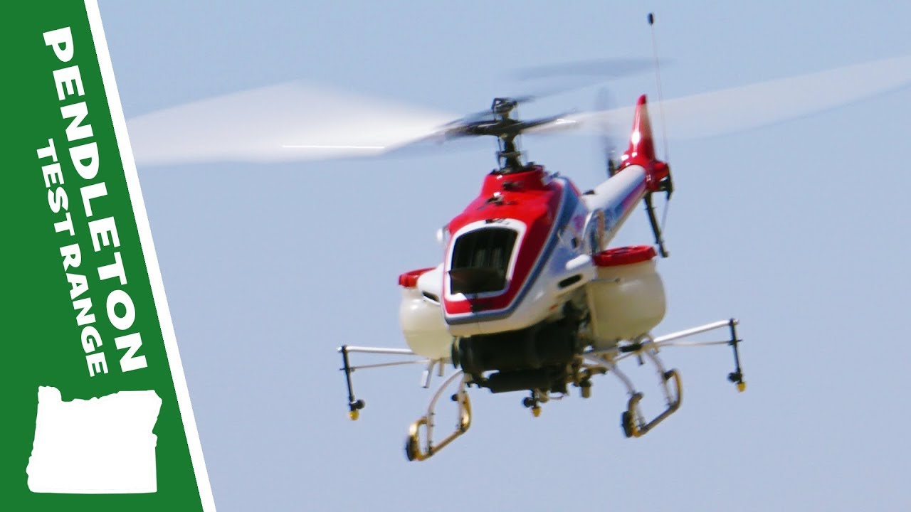 Yamaha R-MAX: 200-lb RC Helicopter that Sprays Crops!