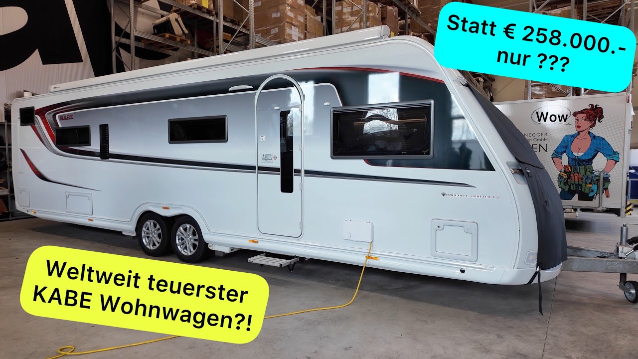 Weltweit teuerster KABE Wohnwagen Imperial 880 inkl. Hünerkopf Umbau (€ 81.000.-) zu verkaufen.