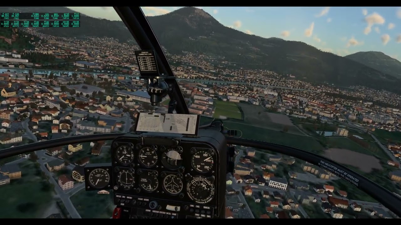 X-Plane 12b13 mit der SA315b Lama