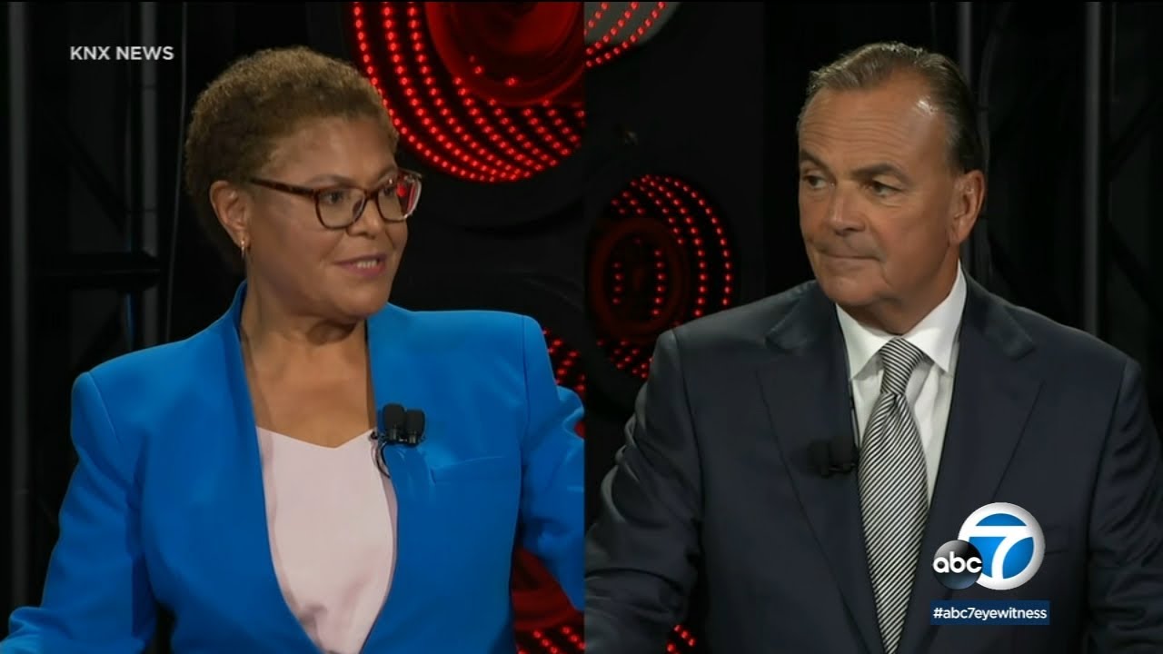 LA mayor's race: Karen Bass, Rick Caruso clash again in feisty debate