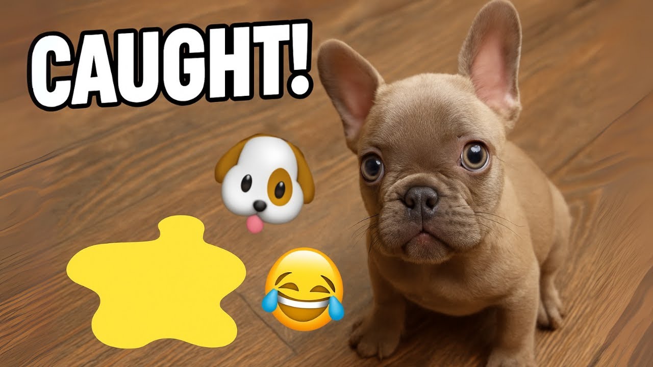 Tiny Frenchie Gets Busted for Peeing on the Floor—Innocent Face Activated! 🐶😂