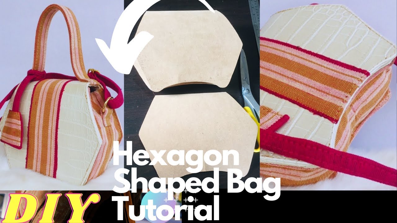 I Made a Hexagon Bag Using Only a Sewing Machine Part 1 | Khembuzz