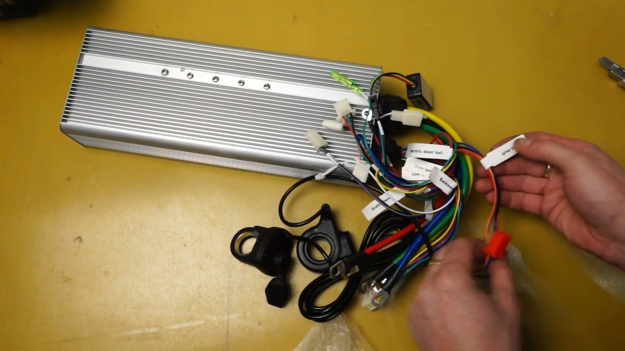 Распаковка мощного контроллера для электровелосипеда на 5000W 60 120V