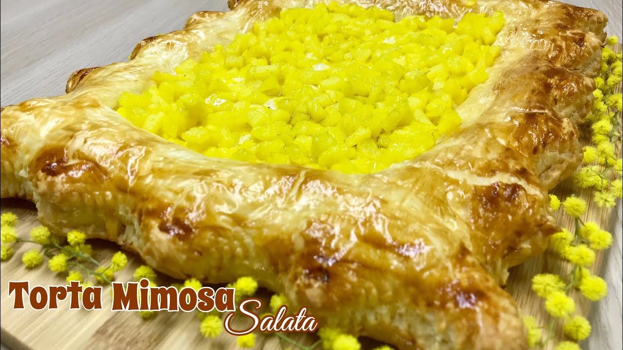 TORTA MIMOSA SALATA ricetta facile e veloce SALTED MIMOSA CAKE - Tutti a Tavola