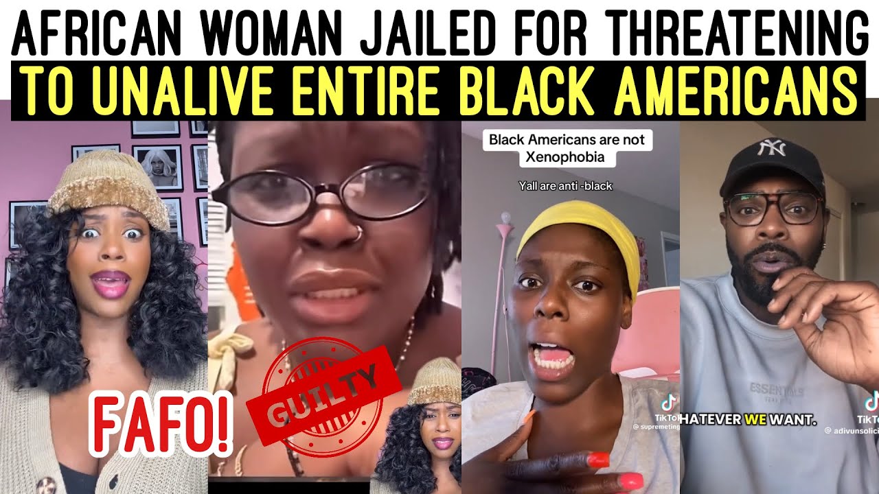 AFRICAN WOMAN JAILED 😩 FOR THRE@TENING TO UN&Acirc;LIVE ENTIRE BLACK AMERICANS 