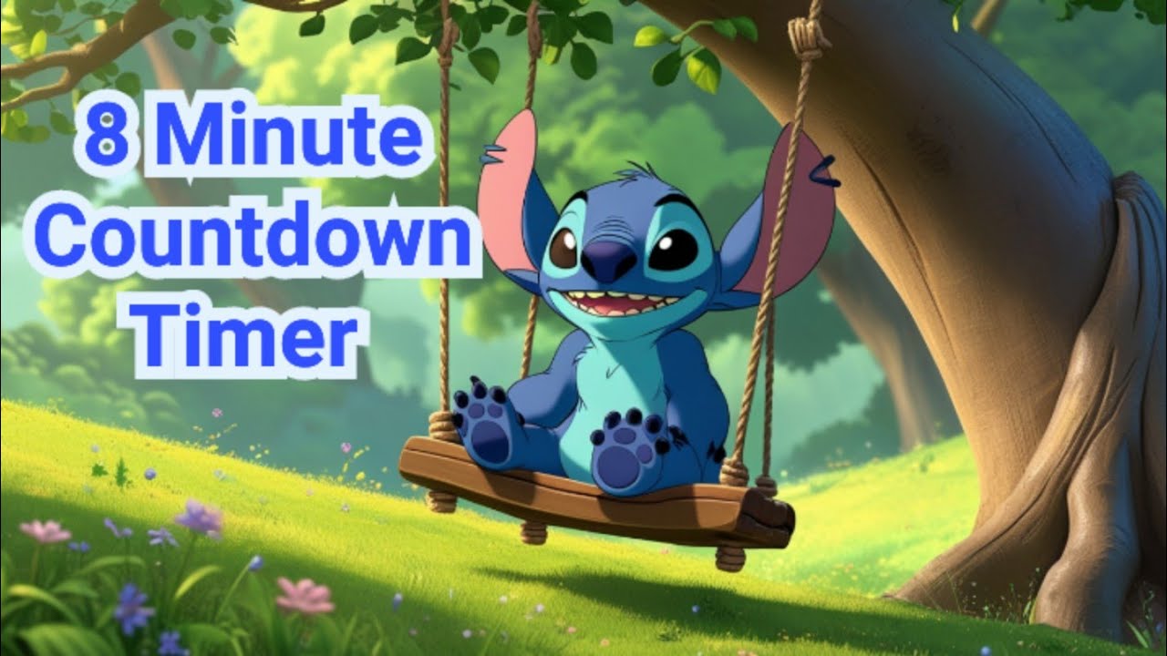 Countdown to Fun! 8-Minute Timer with Stitch's Swing Adventure