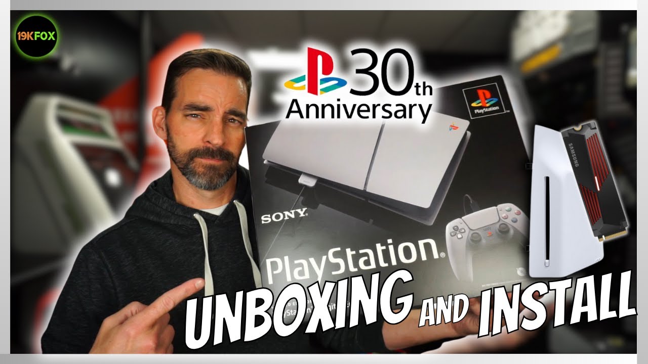 PS5 30th Anniversary Unboxing, Disc Drive and SSD Install