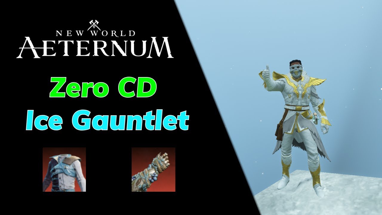 Streamers React to 0 Cooldown Ice Gauntlet Build ❄ | New World Aeternum