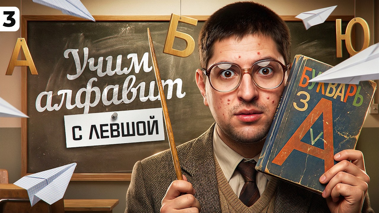 УЧИМ АЛФАВИТ С ЛЕВШОЙ. Выпуск 3