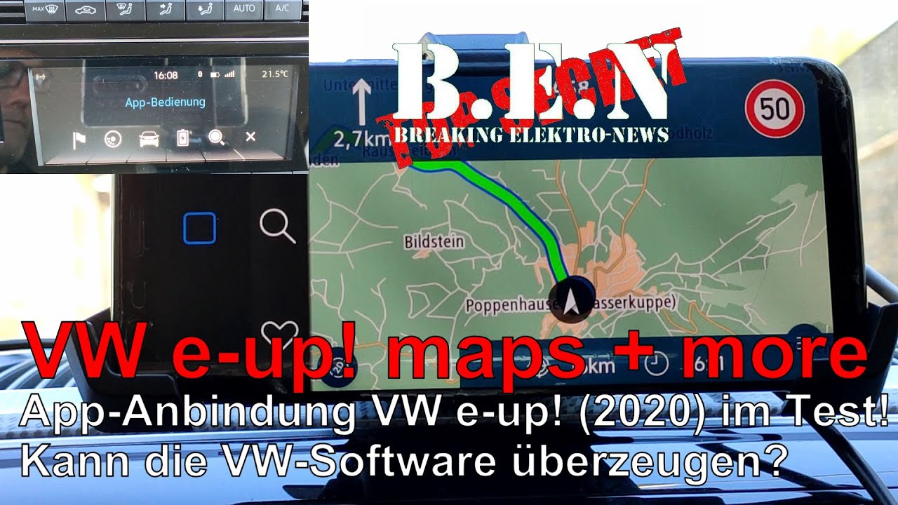 VW e-up! (2020) App maps + more Einrichtung und Alltagstest der Funktionen. Kann VW Software? 🧐