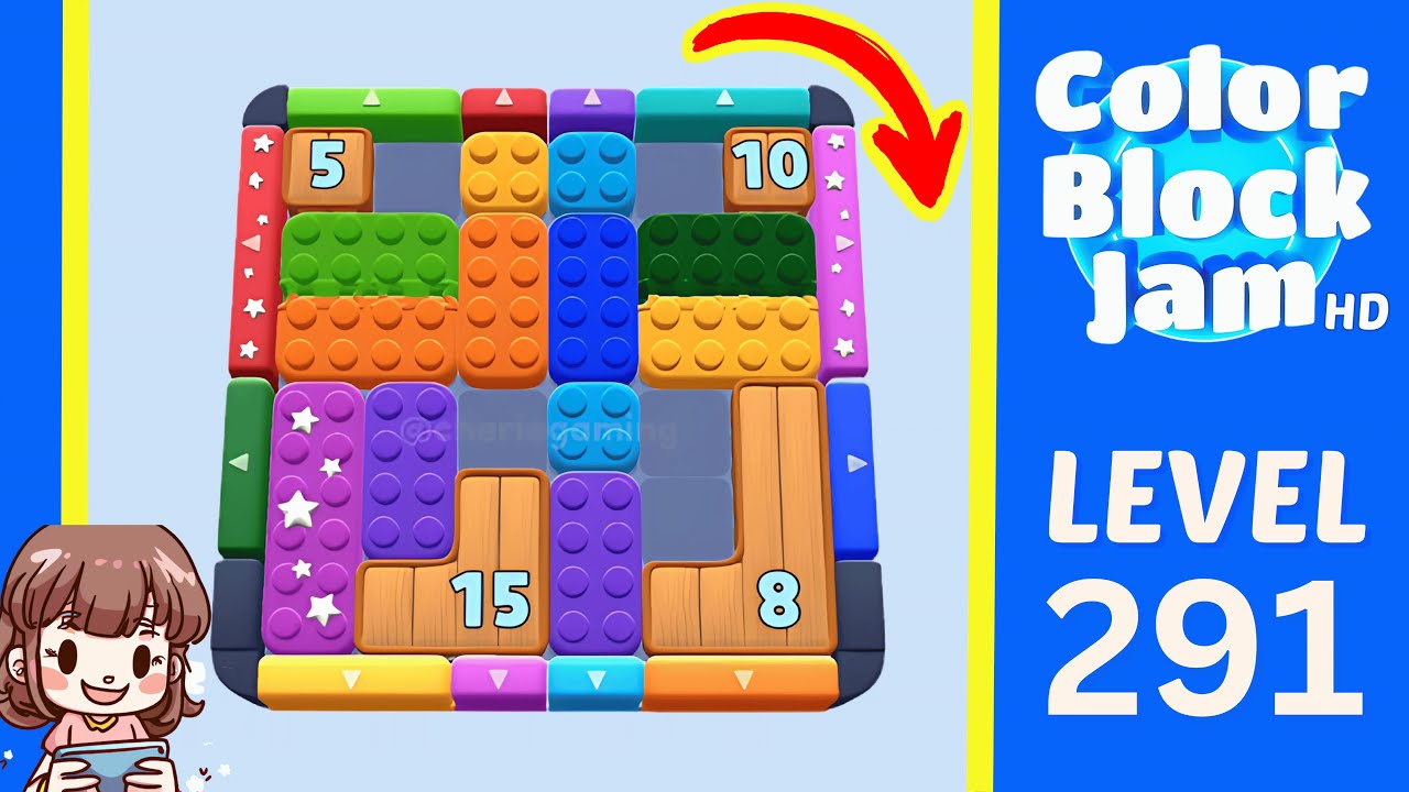 Color Block Jam Level 291 Solution Walkthrough