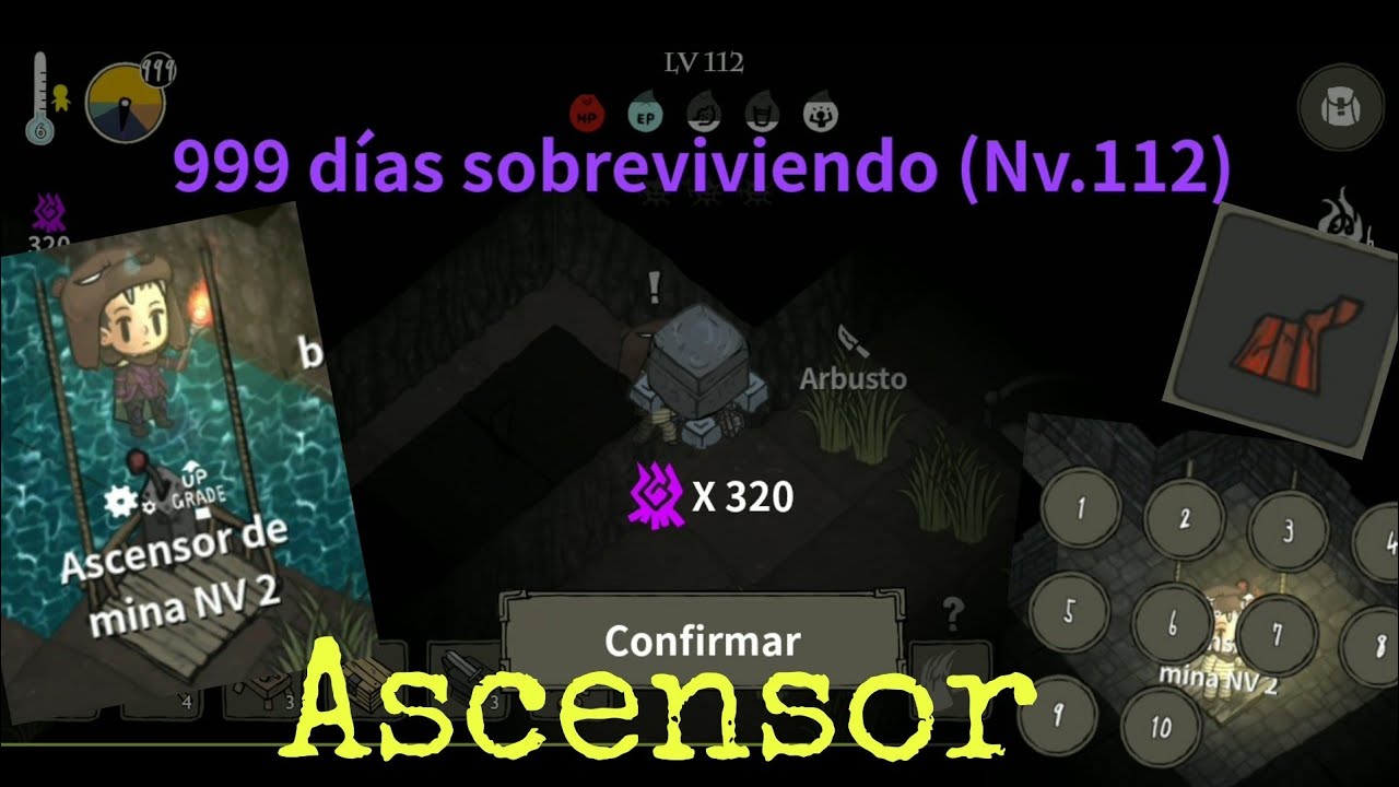 Reparando el ascensor | reliquias de los enanos y llegando a 1000 dias