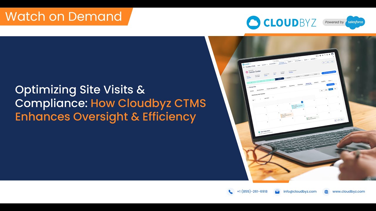 Optimizing Site Visits & Compliance: How Cloudbyz CTMS Enhances Oversight & Efficiency
