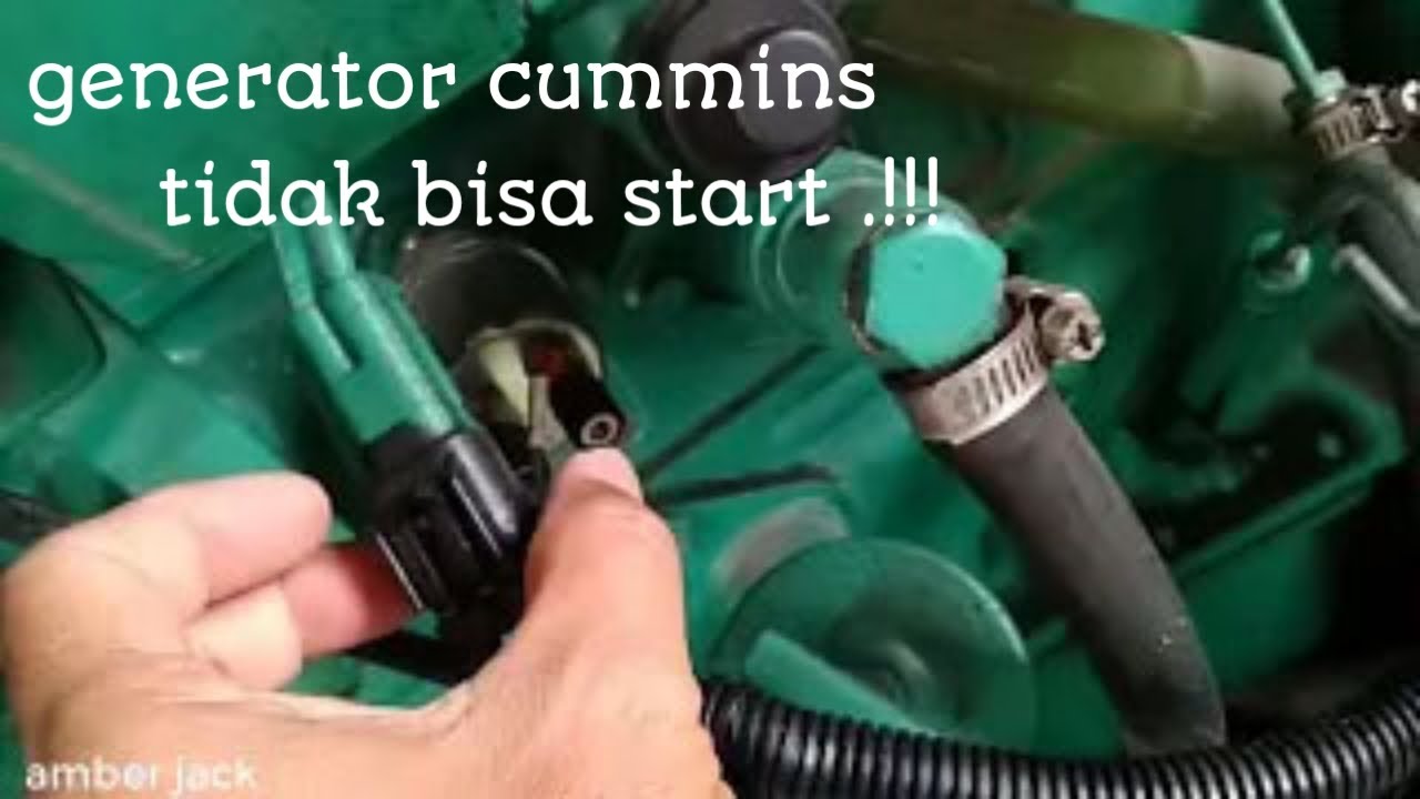 generator cummins, tidak bisa start, sensor dan relay normal