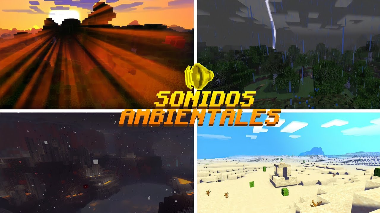 Ambient Sounds Add-On Mod* para Minecraft PE 🎶 - Sonidos Ambientales Realistas 1.16+ (Bedrock)