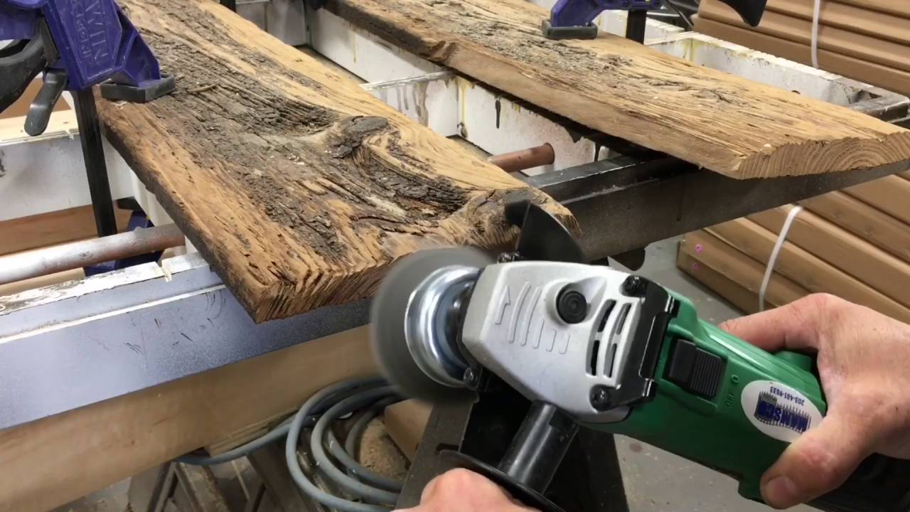 How to weather texture the end grain of wood
