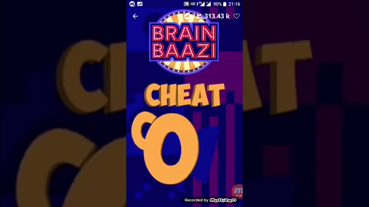Brain Bazi Cheat Code 24 April 9PM Megha 1 Lakh Rupees Win Quize Game