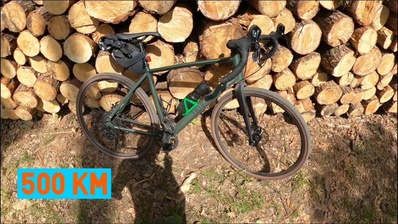 Ostateczna opinia po 500 km rower Triban gravel 120 z decathlon