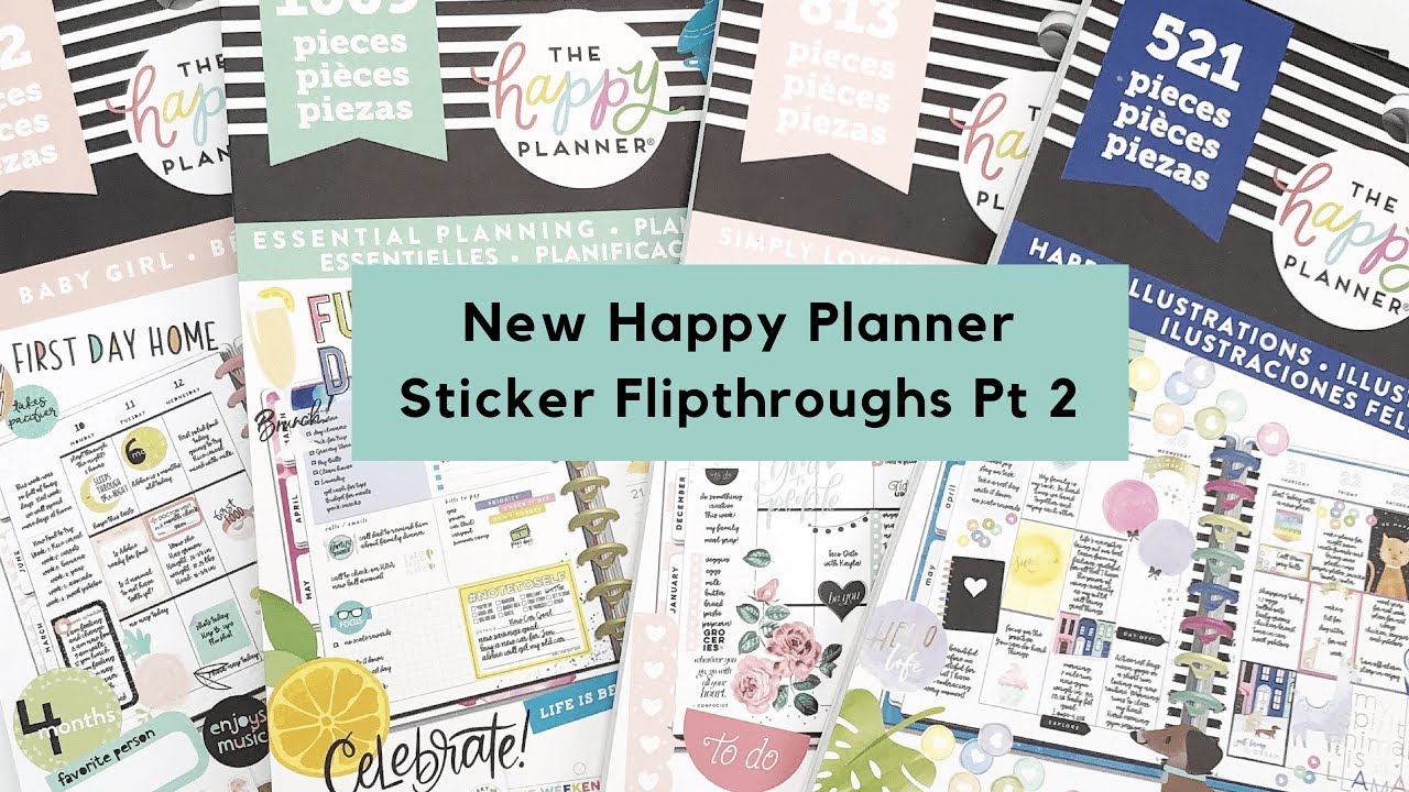 New Spring 2019 Happy Planner Value Pack Sticker Flip throughs! Part 2