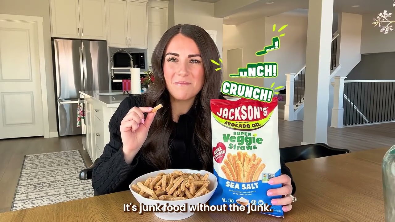 Jackson's Super Veggie Straws are made with real veggies