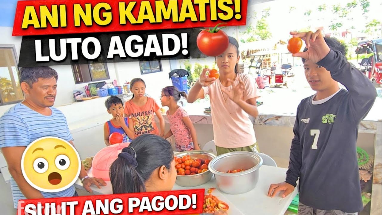 Sarap Na Sarap Sila Sa  Kamatis