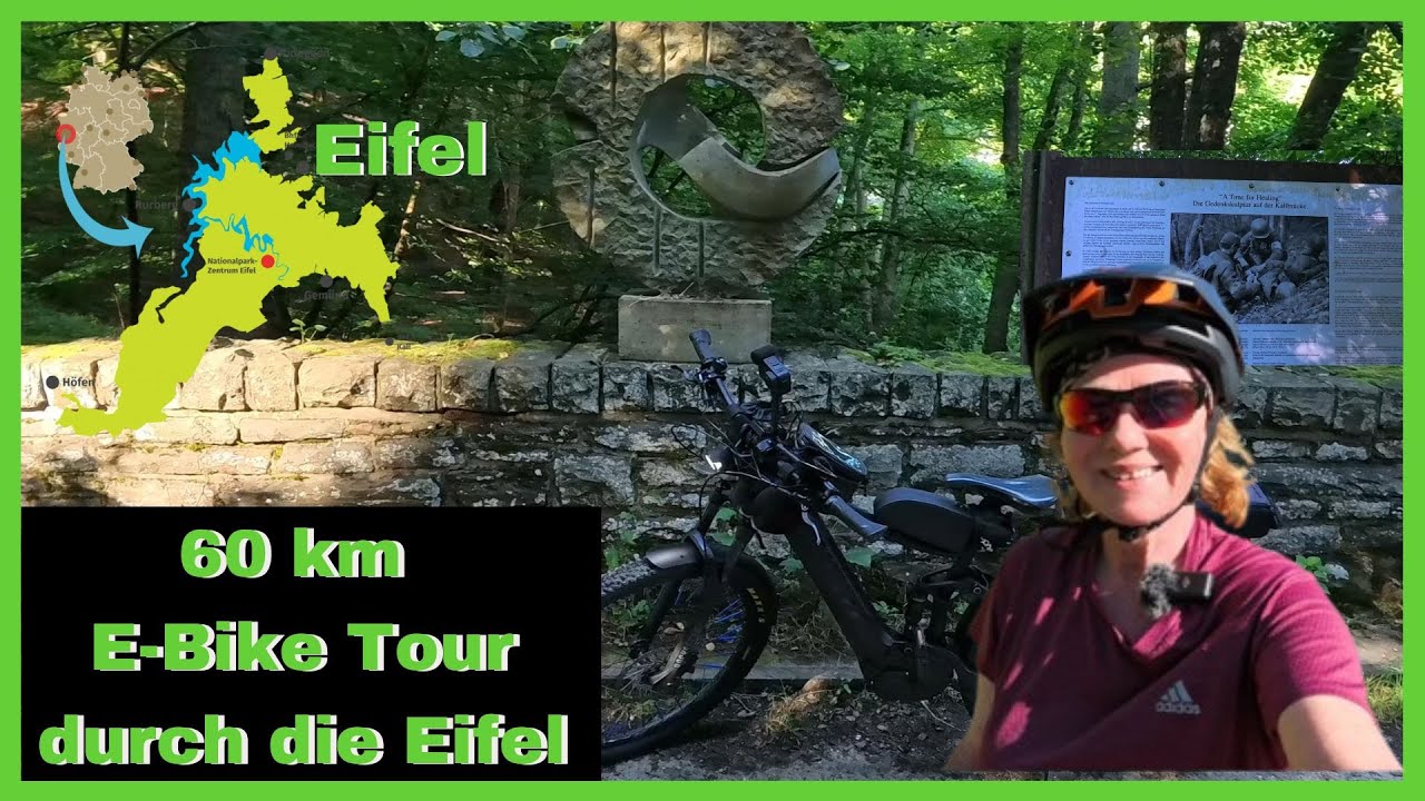 E-Bike Tour 60 km um den Rursee und die neue Kamera nervt....