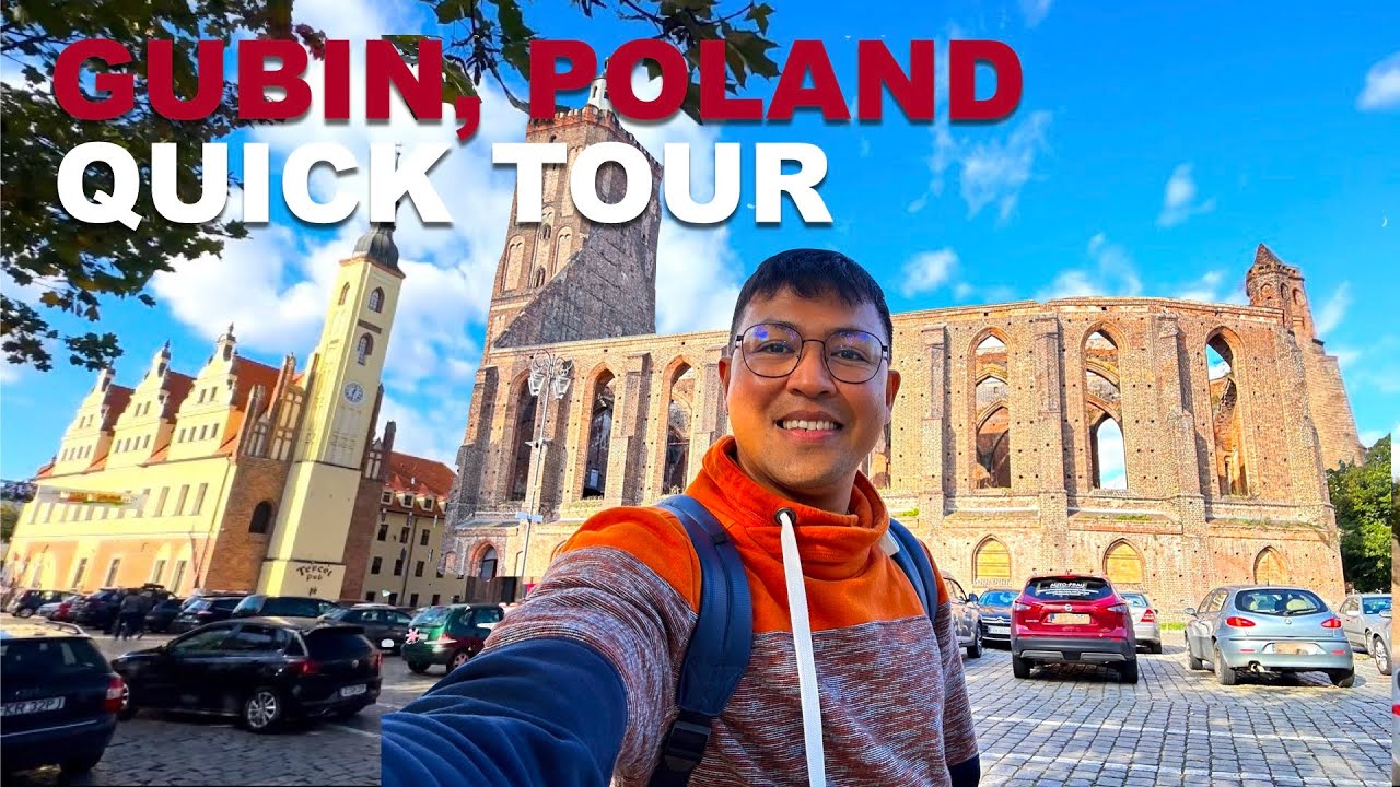 TRAVEL VLOG: GUBIN POLAND QUICK TOUR | TOWN HALL AND PARISH CHURCH RUIN | THEATER ISLAND | CITY WALL