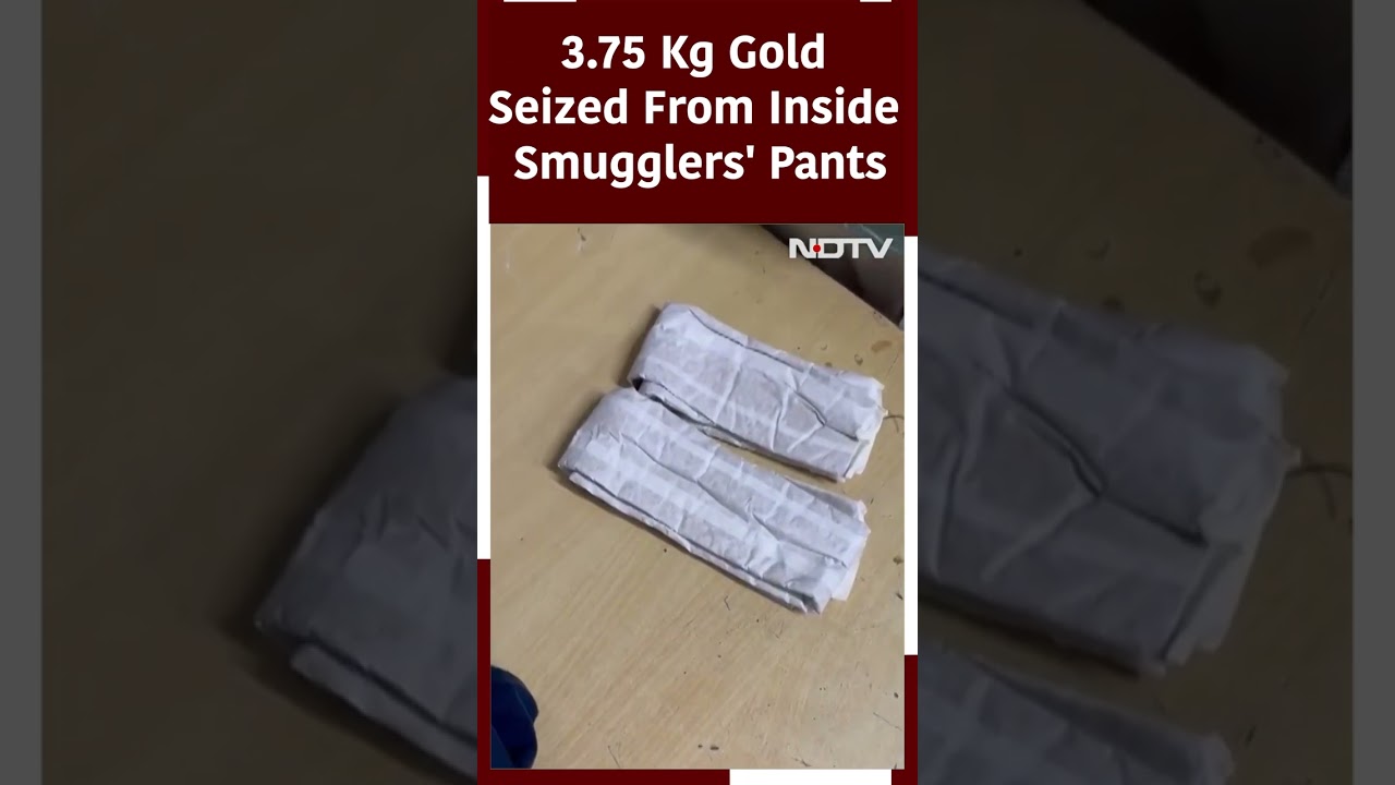 3.75 Kg Gold Hidden Inside Smugglers' Pants Seized At Delhi Airport
