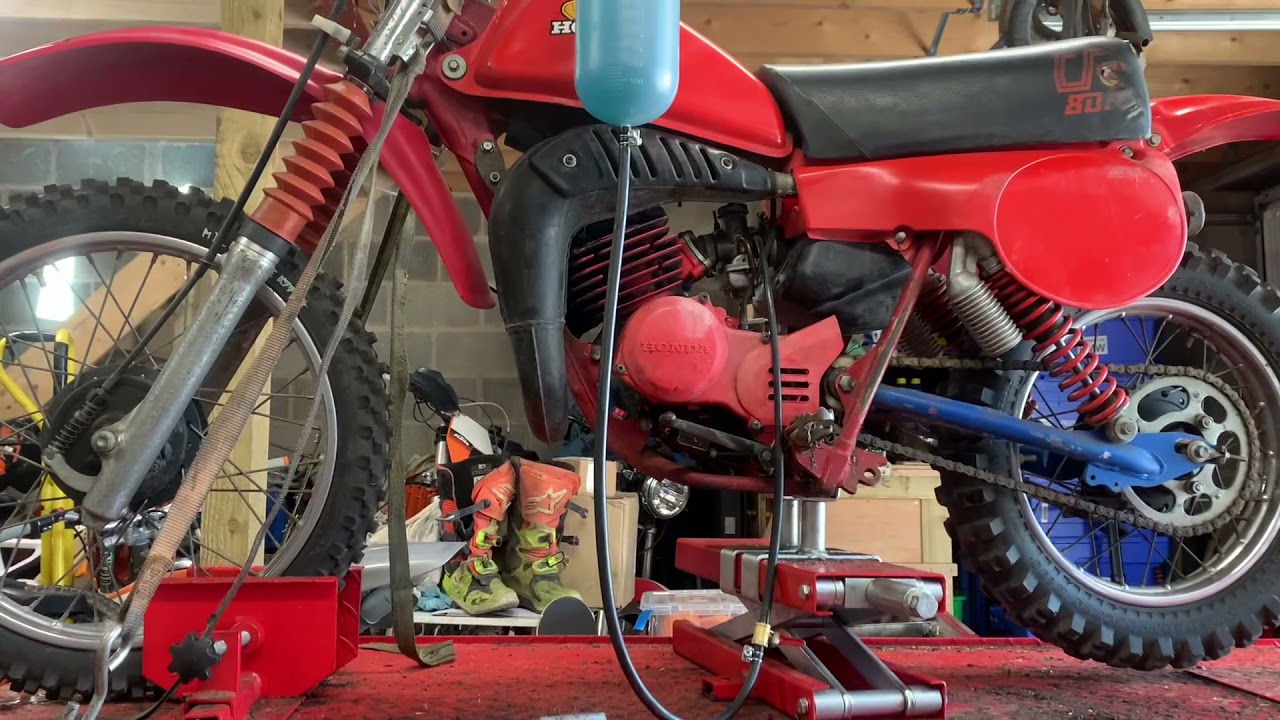 Honda CR80 mini red rocket 1980 года