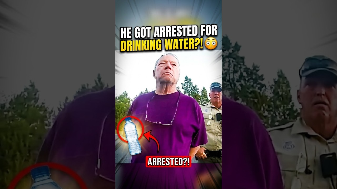 He Got Arrested for Drinking Water?! 😳#police #bodycam #cops