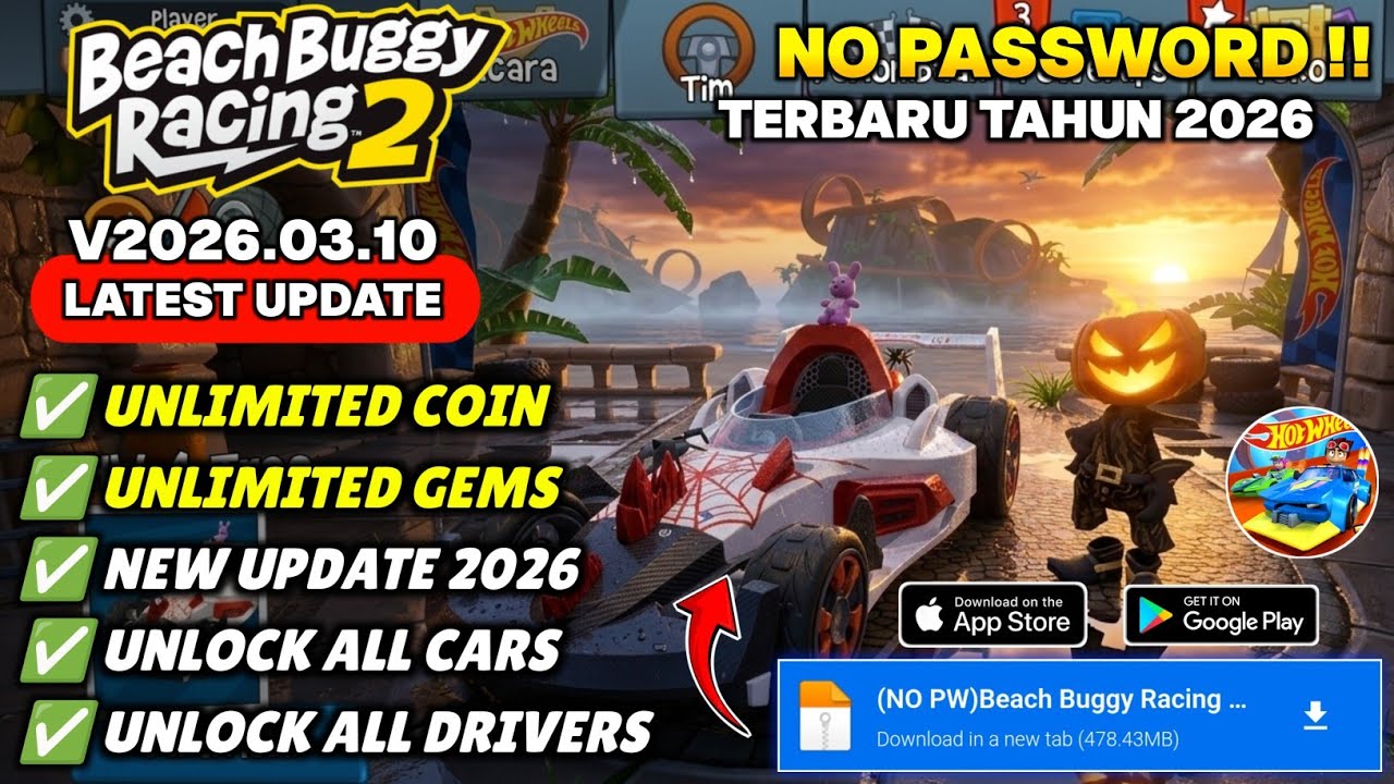 Beach Buggy Racing 2 Mod Apk v2026.03.10 Terbaru 2026 - Free Shopping & Unlocked All Cars