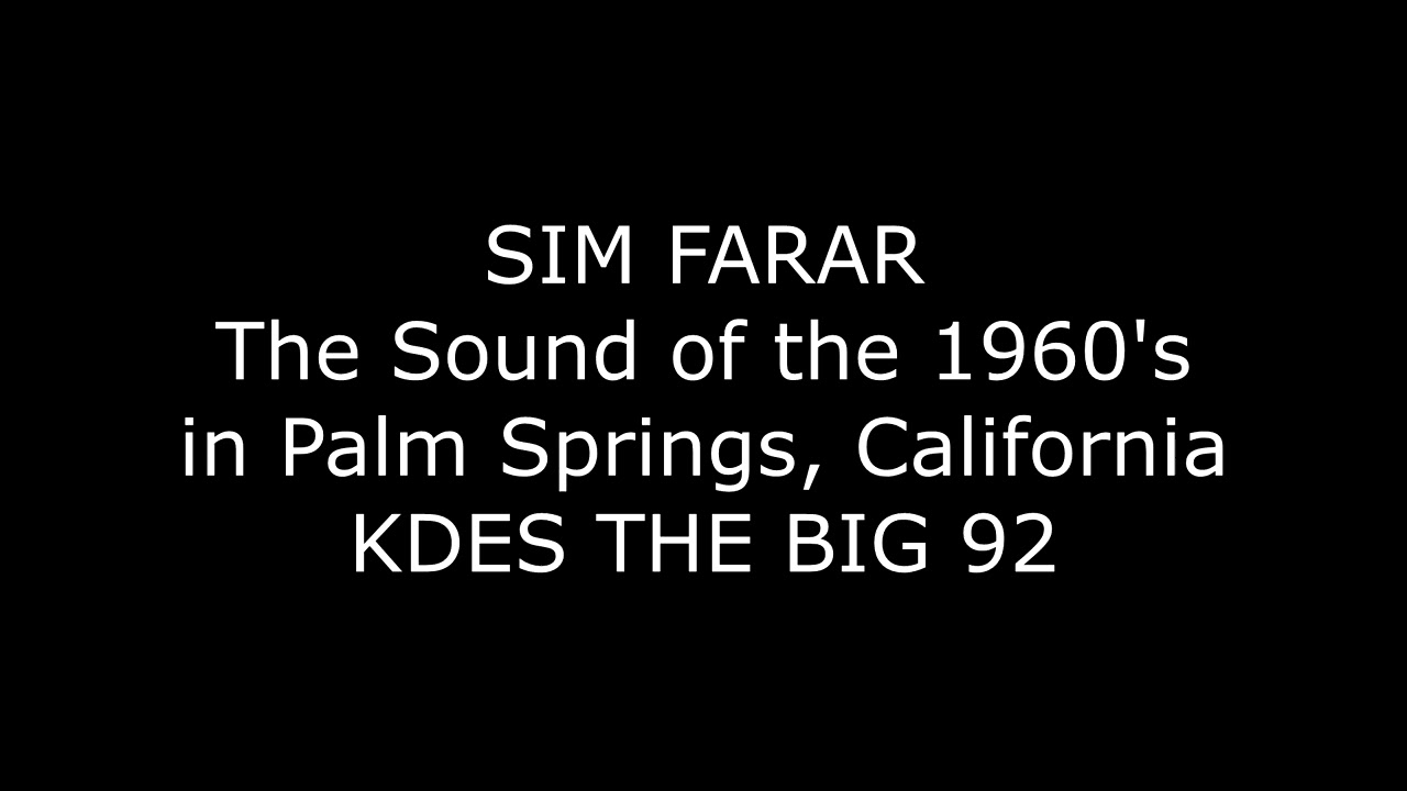 Sim Farar   The Sound of the 1960s
