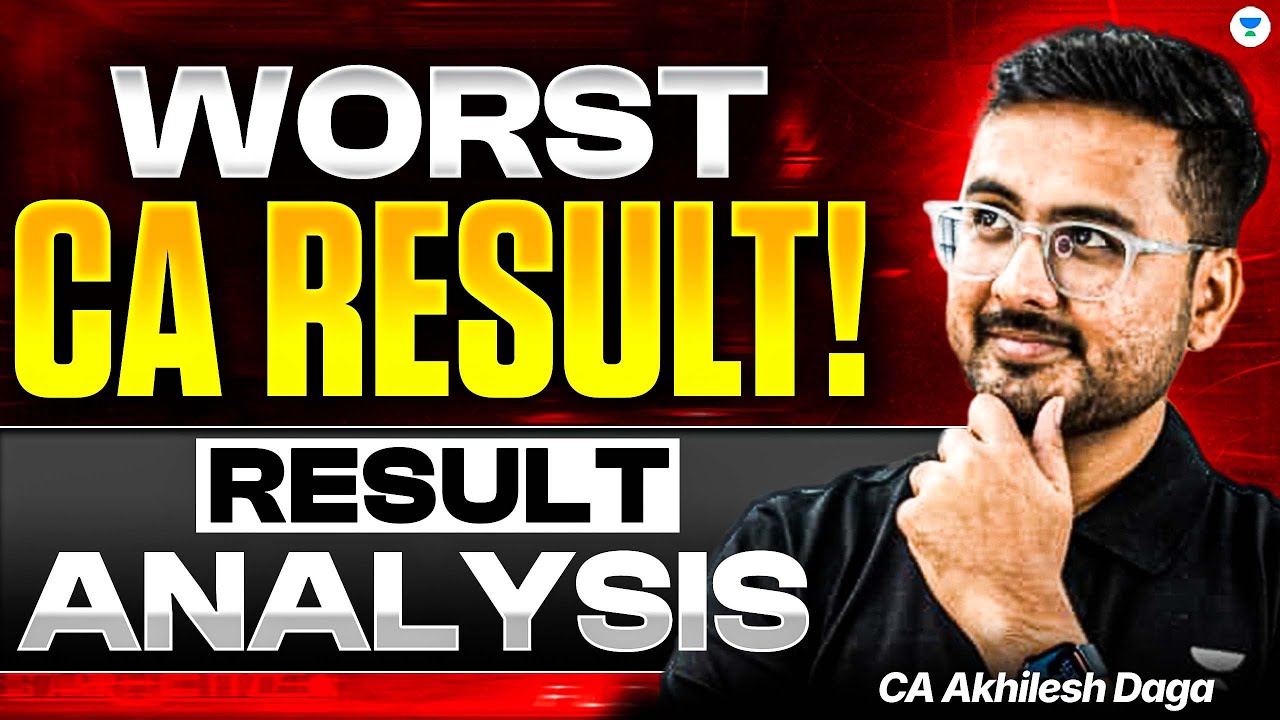 Worst CA Result | CA Foundation  Sep 25 Result Analysis | Akhilesh Daga