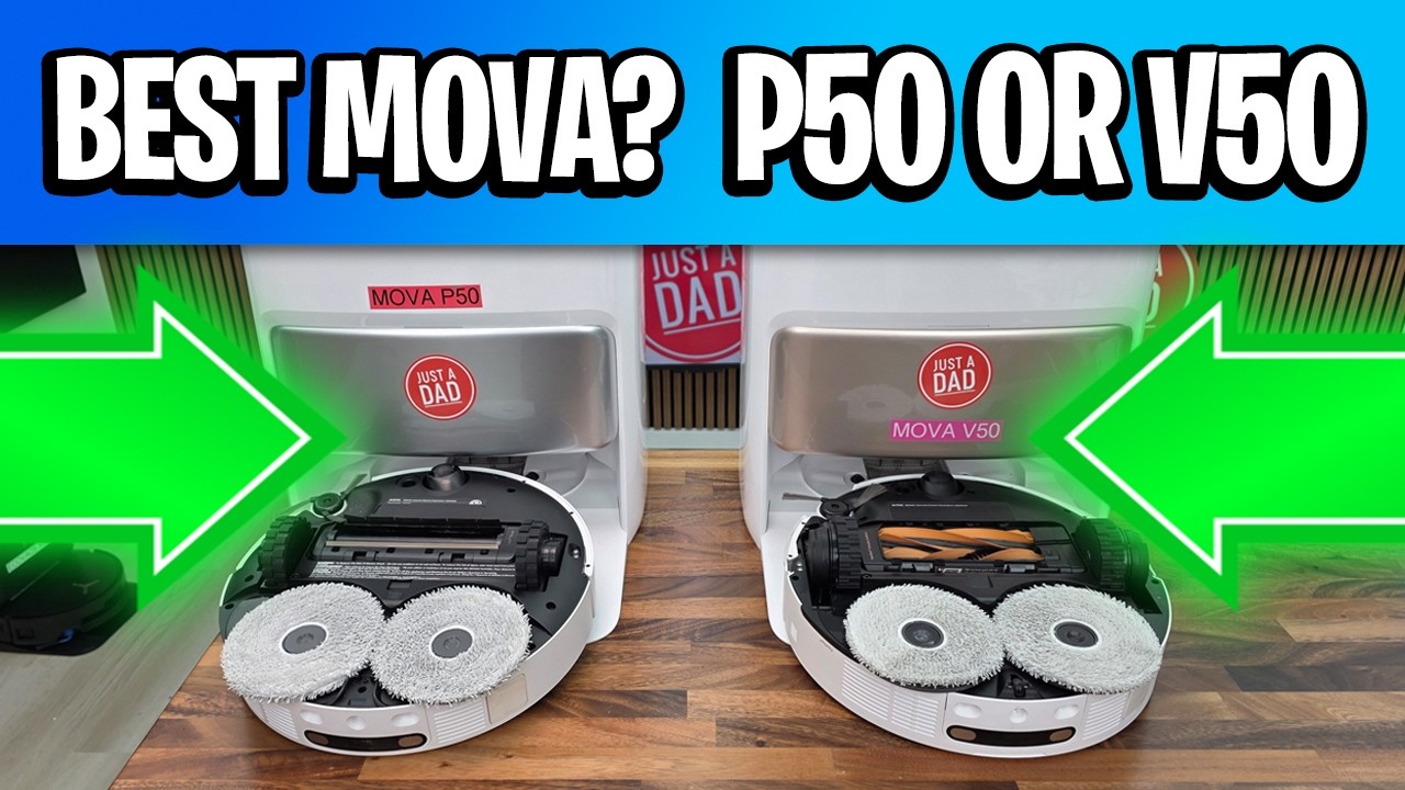 Mova P50 vs V50 Robot Vacuum & Mop Combo Comparison!  Who Wins?