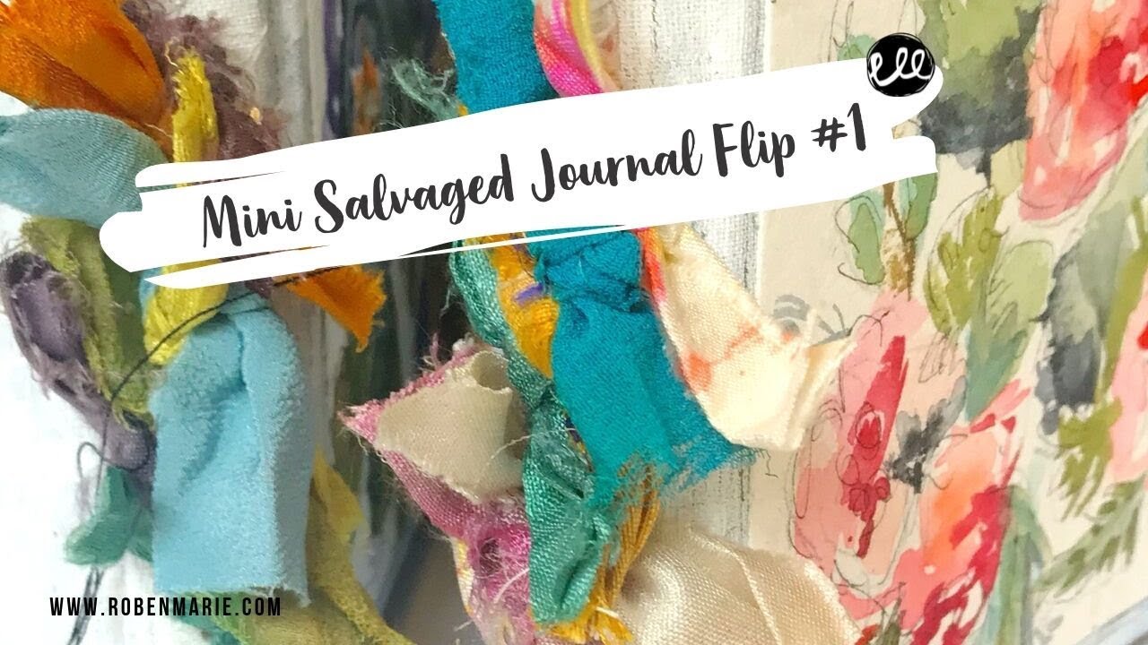 Mini SALVAGED Art Journal One Flip Through for Inspiration