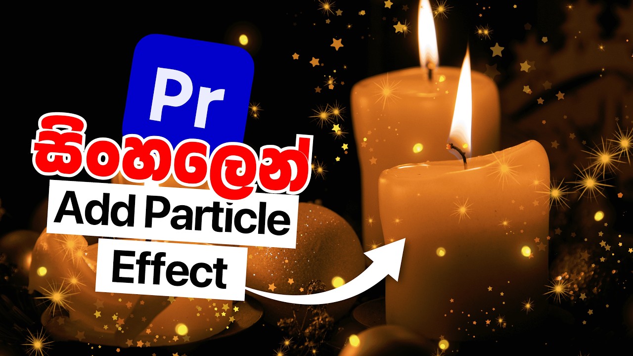 How to ADD PARTICLE EFFECT to Video In Premiere Pro | Sinhala Tutorial Amuwen