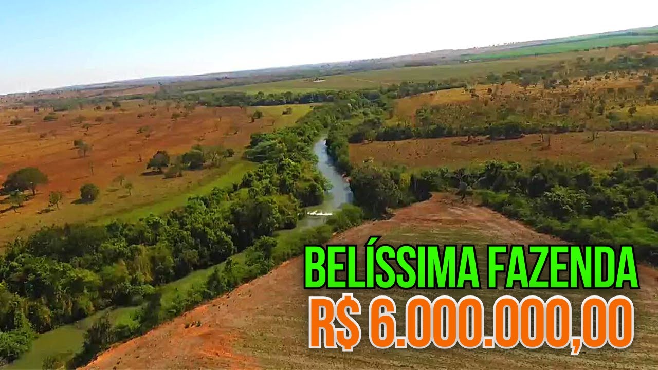 BELA FAZENDA À VENDA EM MINAS GERAIS PARA AGRICULTURA IRRIGADA