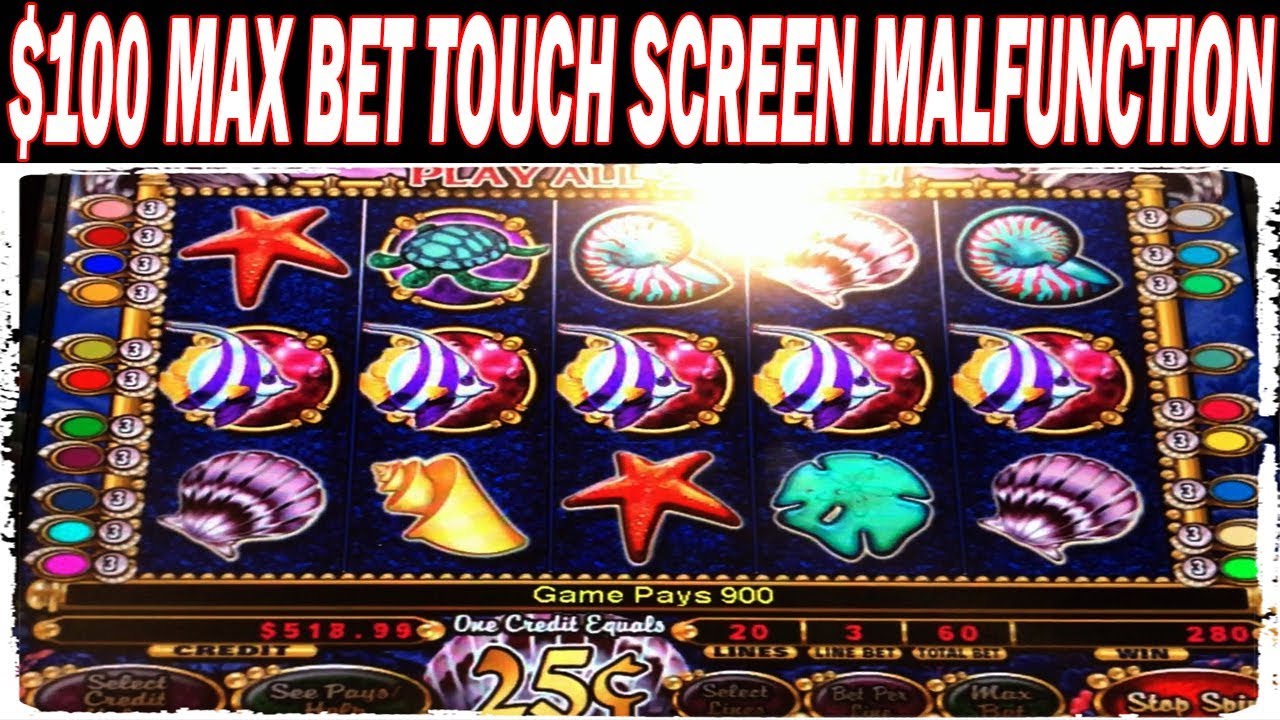$100 MAX BET TOUCH SCREEN MALFUNCTION MYSTICAL MERMAID LIVE PLAY & BONUS HIGH LIMIT SLOT MACHINE