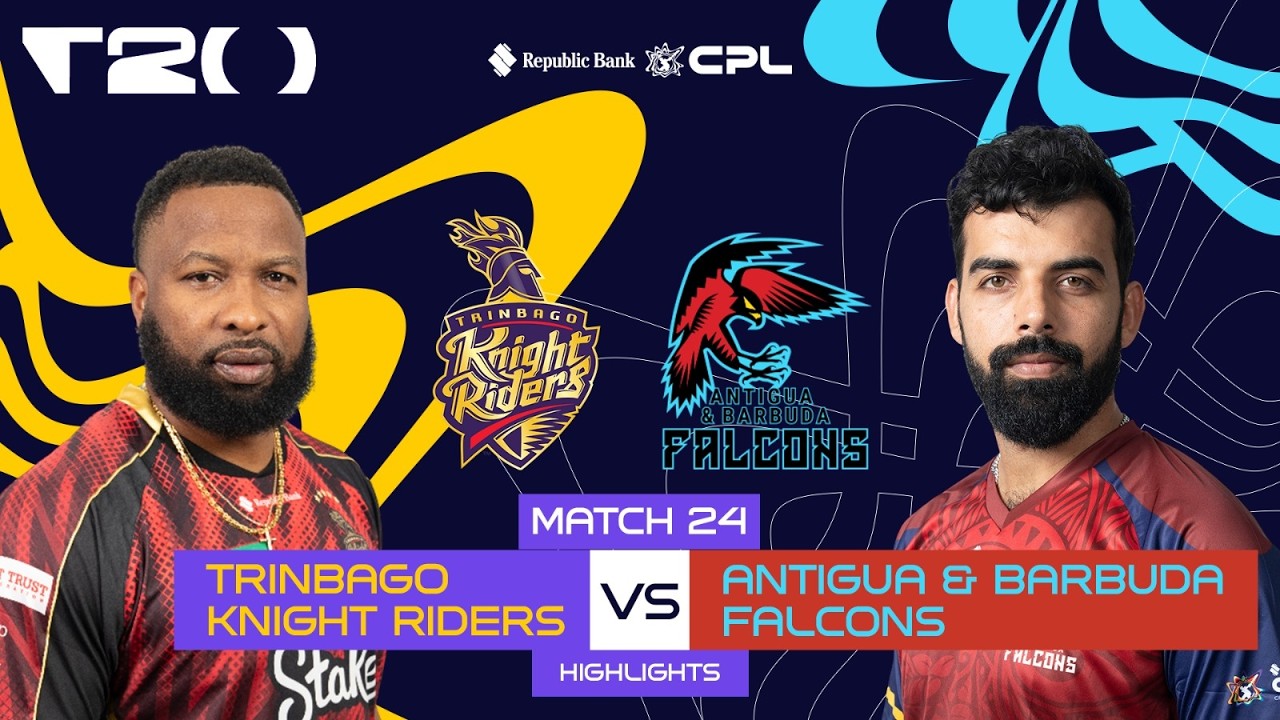 Highlights | Trinbago Knight Riders vs Antigua & Barbuda Falcons | CPL 2026