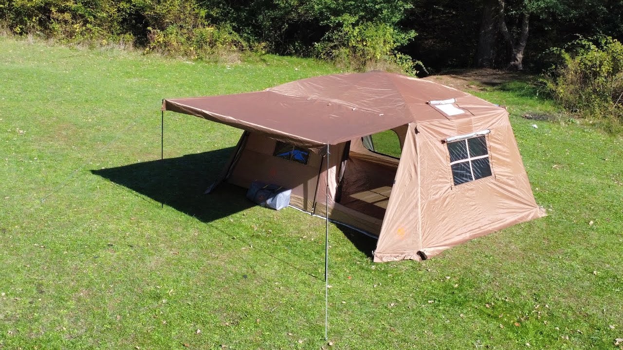 Shufa çift katmanlı zirve tasarımlı dört mevsim çadıra modifiye yaptık artık daha kullanışlı oldu 🏕️